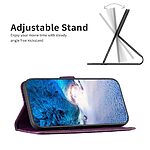 Θήκη Xiaomi Redmi 17 5G / 4G - BINFEN COLOR BF17 - Flip Πορτοφόλι από Συνθετικό Δέρμα (PU) με TPU - Μωβ σκούρο - Stand — εικόνα 4