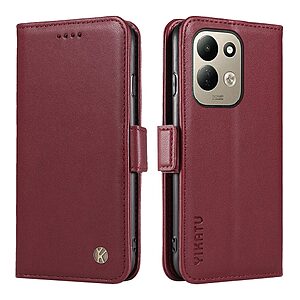 Flip Πορτοφόλι από Συνθετικό Δέρμα (PU) με TPU για Xiaomi Redmi 17 5G / 4G (YIKATU) — 3 θήκες καρτών, θήκη χαρτονομισμάτων & stand.