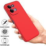 Θήκη Xiaomi Redmi 17 5G / 4G - OEM - Πλάτη Σιλικόνης - Κόκκινο - Λουράκι — εικόνα 2