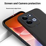 Θήκη Xiaomi Redmi 17 5G / 4G - OEM - Πλάτη Σιλικόνης - Μαύρο - Λουράκι — εικόνα 4