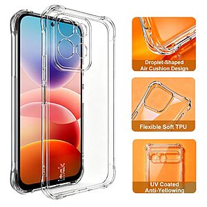 Θήκες Κινητών Xiaomi Mi A1 34 Θήκη Xiaomi Redmi 17 5G / 4G - IMAK - Πλάτη TPU - Διάφανο — εικόνα 2