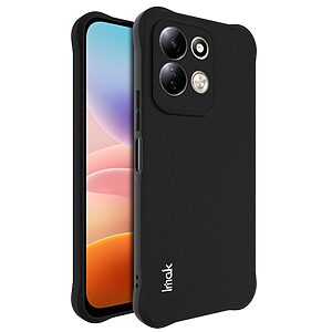 Πλάτη TPU για Xiaomi Redmi 17 5G / 4G (IMAK) σε Μαύρο ματ — ενισχυμένες γωνίες airbag & ανασηκωμένα χείλη για προστασία από πτώσεις.