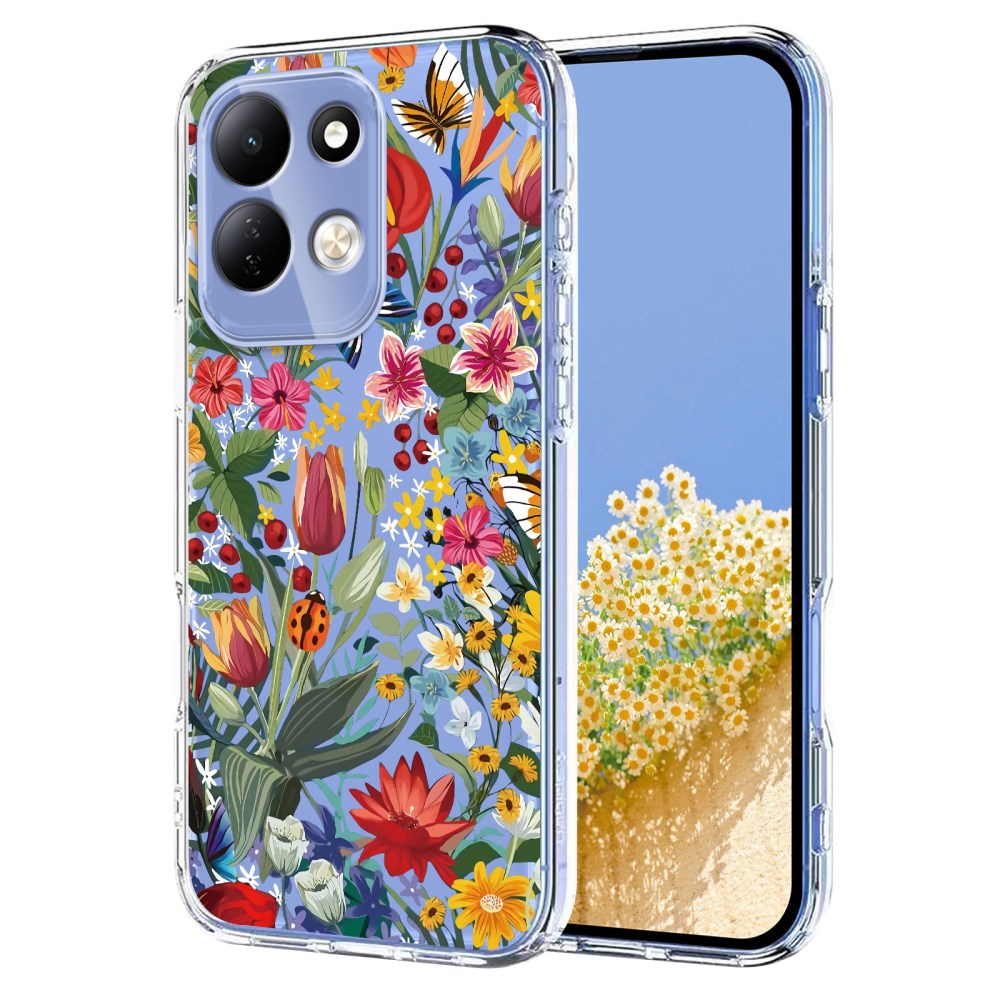 Θήκη Xiaomi Redmi 17 5G / 4G - OEM - Πλάτη TPU - Πολύχρωμο Πλάτη TPU για Xiaomi Redmi 17 5G / 4G (OEM) με σχέδιο πεταλούδες & λουλούδια — απορρόφηση κραδασμών και λεπτό προφίλ για καθημερινή χρήση.