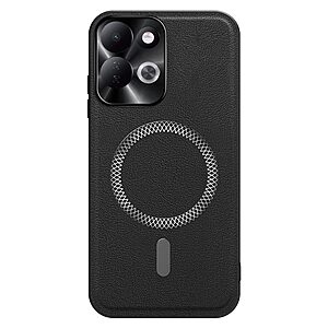 Πλάτη από Συνθετικό Δέρμα (PU) με TPU για Xiaomi Redmi 17 5G (OEM) σε Μαύρο — airbag γωνίες & ανυψωμένη προστασία κάμερας για καθημερινή χρήση.