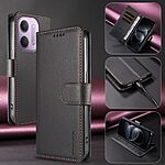 Θήκη Xiaomi Redmi 17C 5G - BETOPNICE 006 - Flip Πορτοφόλι από Συνθετικό Δέρμα (PU) με TPU - Μαύρο - RFID/Stand/Λουράκι — εικόνα 4