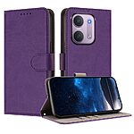 Flip Πορτοφόλι από Συνθετικό Δέρμα (PU) με TPU για Xiaomi Redmi 17C 5G (OEM) σε Μωβ σκούρο — θήκες καρτών, stand & μαγνητικό κλείσιμο.