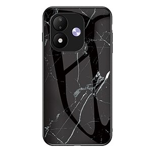 Σκληρή Πλάτη Tempered Glass+PC για Xiaomi Redmi Note 17 4G / 5G (OEM) σε Μαύρο μάρμαρο — τριπλή προστασία από πτώσεις & γρατζουνιές σε λεπτό προφίλ.