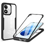 Σκληρή Πλάτη PC+TPU για Xiaomi Redmi Note 17 4G / 5G (OEM) σε Μαύρο — προστασία 360° με ενσωματωμένο PET προστατευτικό οθόνης.