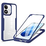 Σκληρή Πλάτη PC+TPU για Xiaomi Redmi Note 17 4G / 5G (OEM) σε Μπλε — προστασία 360° με ενσωματωμένο PET προστατευτικό οθόνης.