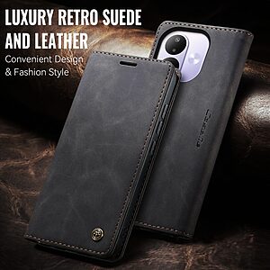 Θήκες Κινητών Xiaomi Mi A1 24 Θήκη Xiaomi Redmi Note 17 4G / 5G - CASEME 013 Series - Flip Πορτοφόλι από Συνθετικό Δέρμα (PU) με TPU - Μαύρο - Stand — εικόνα 2