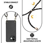 Θήκη Xiaomi Redmi Note 17 4G / 5G - OEM - Πλάτη από Συνθετικό Δέρμα (PU) με TPU - Μαύρο - Λουράκι — εικόνα 4