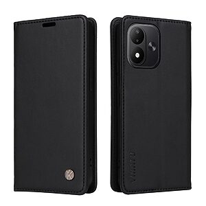 Flip Πορτοφόλι από Συνθετικό Δέρμα (PU) με TPU για Xiaomi Redmi Note 17 4G / 5G (YIKATU) σε Μαύρο — θήκες καρτών, stand & μαγνητικό κούμπωμα.