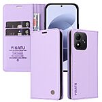 Θήκη Xiaomi Redmi Note 17 4G / 5G - YIKATU YK-001 - Flip Πορτοφόλι από Συνθετικό Δέρμα (PU) με TPU - Μωβ ανοιχτό - Stand — εικόνα 5