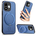 Πλάτη από Συνθετικό Δέρμα (PU) με TPU για Xiaomi Redmi Note 17 4G / 5G (OEM) σε Μπλε — περιστρεφόμενο stand 360° & απορρόφηση κραδασμών.