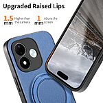 Θήκη Xiaomi Redmi Note 17 4G / 5G - OEM - Πλάτη από Συνθετικό Δέρμα (PU) με TPU - Μπλε - Stand — εικόνα 3