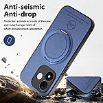 Θήκη Xiaomi Redmi Note 17 4G / 5G - OEM - Πλάτη από Συνθετικό Δέρμα (PU) με TPU - Μπλε - Stand — εικόνα 4