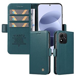 Θήκη Xiaomi Redmi Note 17 4G / 5G - YIKATU YK-003 - Flip Πορτοφόλι από Συνθετικό Δέρμα (PU) με TPU - Πράσινο - Stand — εικόνα 2