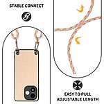 Θήκη Xiaomi Redmi Note 17 4G / 5G - OEM - Πλάτη από Συνθετικό Δέρμα (PU) με TPU - Σομόν - Λουράκι — εικόνα 4