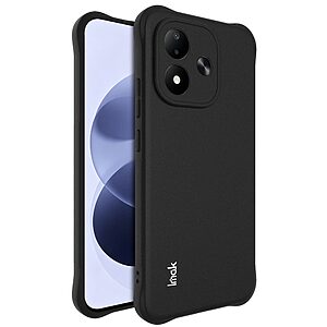 Πλάτη TPU για Xiaomi Redmi Note 17 4G / 5G (IMAK) σε Μαύρο — γωνίες με airbag & ανασηκωμένα χείλη για προστασία από πτώσεις & γρατζουνιές.
