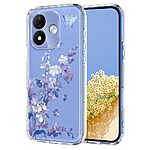 Πλάτη TPU για Xiaomi Redmi Note 17 4G / 5G (OEM) με σχέδιο πεταλούδες & λουλούδια — απορρόφηση κραδασμών σε λεπτό, κομψό προφίλ.