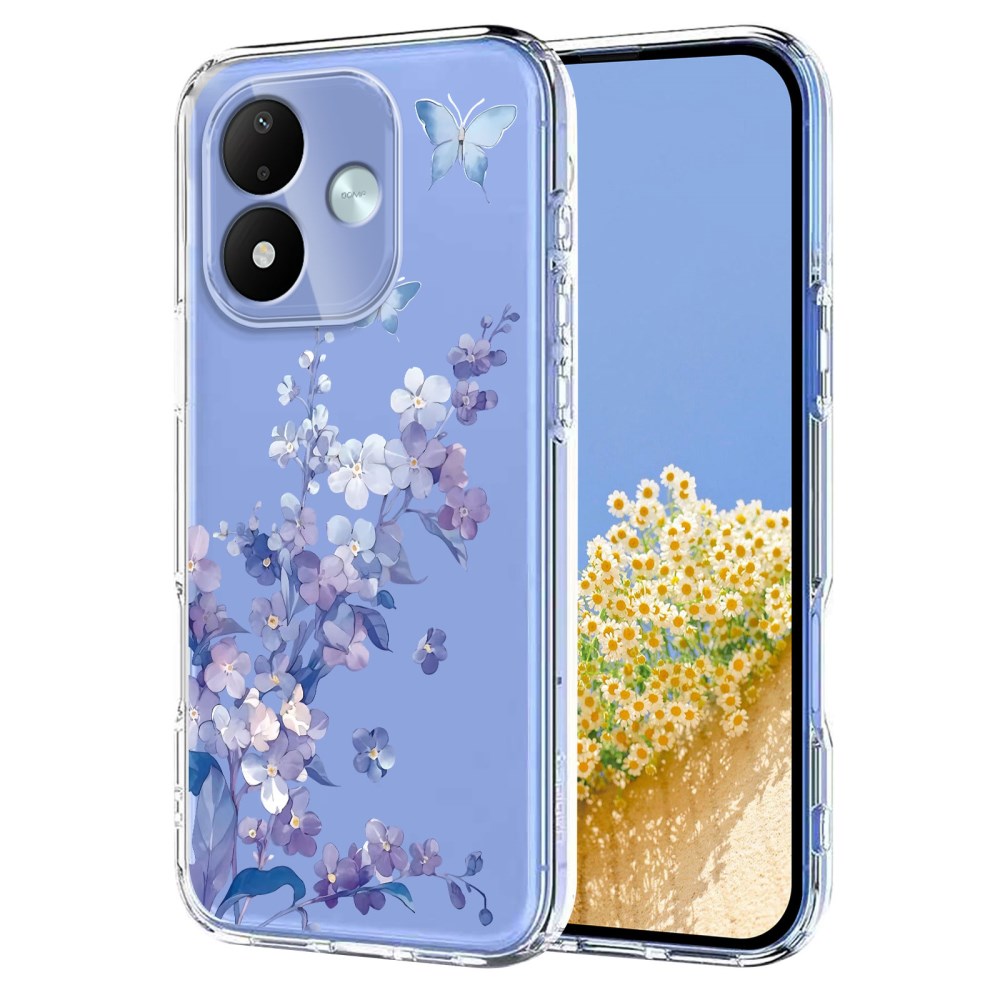 Θήκη Xiaomi Redmi Note 17 4G / 5G - OEM - Πλάτη TPU - Πολύχρωμο Πλάτη TPU για Xiaomi Redmi Note 17 4G / 5G (OEM) με σχέδιο πεταλούδες & λουλούδια — απορρόφηση κραδασμών σε λεπτό, κομψό προφίλ.