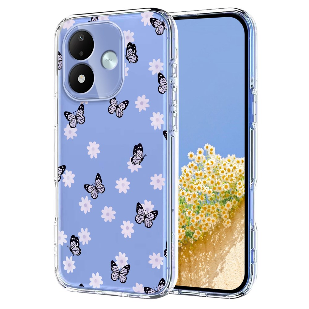 Θήκη Xiaomi Redmi Note 17 4G / 5G - OEM - Πλάτη TPU - Πολύχρωμο Πλάτη TPU για Xiaomi Redmi Note 17 4G / 5G (OEM) με σχέδιο πεταλούδες — απορρόφηση κραδασμών & λεπτό προφίλ για καθημερινή προστασία.