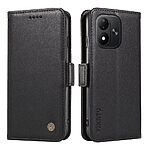 Flip Πορτοφόλι από Συνθετικό Δέρμα (PU) για Xiaomi Redmi Note 17 4G (YIKATU) σε Μαύρο — 3 θήκες καρτών, θήκη χαρτονομισμάτων & βάση στήριξης.