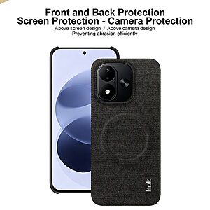 Θήκες Κινητών Xiaomi Mi A1 8 Θήκη Xiaomi Redmi Note 17 5G / 4G - IMAK Ruiyi Series - Πλάτη από Συνθετικό Δέρμα (PU) με PC - Μαύρο — εικόνα 2