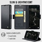 Θήκη Xiaomi Redmi Note 17 5G / 4G - CASEME 023 Series - Flip Πορτοφόλι από Συνθετικό Δέρμα (PU) με TPU - Μαύρο - RFID/Stand — εικόνα 3