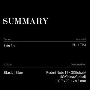 Θήκες Κινητών Xiaomi Mi A1 4 Θήκη Xiaomi Redmi Note 17 5G / 4G - DUX DUCIS Skin Pro Series - Flip Πορτοφόλι από Συνθετικό Δέρμα (PU) με TPU - Μαύρο - Stand — εικόνα 2