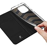 Θήκη Xiaomi Redmi Note 17 5G / 4G - DUX DUCIS Skin Pro Series - Flip Πορτοφόλι από Συνθετικό Δέρμα (PU) με TPU - Μαύρο - Stand — εικόνα 8