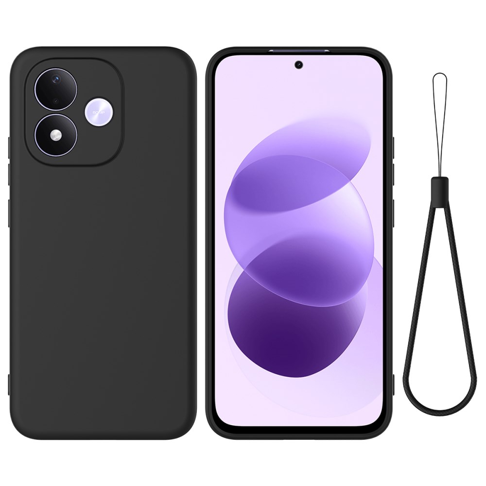 Θήκη Xiaomi Redmi Note 17 5G / 4G - OEM - Πλάτη Σιλικόνης - Μαύρο - Λουράκι Πλάτη Σιλικόνης για Xiaomi Redmi Note 17 5G / 4G (OEM) σε Μαύρο με λουράκι — απαλή επένδυση & ανασηκωμένα χείλη για καθημερινή προστασία.