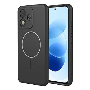 Πλάτη TPU για Xiaomi Redmi Note 17 5G / 4G (OEM) σε Μαύρο — απαλή υφή σιλικόνης, προστασία κάμερας & μαγνητικός δακτύλιος για βάσεις.
