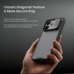 Θήκες Κινητών Xiaomi Mi A1 46 Θήκη Xiaomi Redmi Note 17 Pro 5G - NILLKIN Camshield Pro Series - Σκληρή Πλάτη PC+TPU - Μαύρο — εικόνα 2