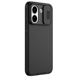 Σκληρή Πλάτη PC+TPU για Xiaomi Redmi Note 17 Pro 5G (NILLKIN) σε Μαύρο — συρόμενο κάλυμμα κάμερας & airbags γωνιών για προστασία από πτώσεις.