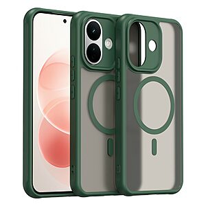 Σκληρή Πλάτη PC+TPU για Xiaomi Redmi Note 17 Pro 5G (OEM) σε Πράσινο — ματ soft-touch υφή, ενσωματωμένοι μαγνήτες & προστασία από πτώσεις.