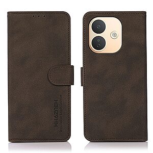 Flip Πορτοφόλι από Συνθετικό Δέρμα (PU) με TPU για Xiaomi Redmi Note 17 Pro 5G (KHAZNEH) σε Καφέ — θήκες καρτών, stand & προστασία από γρατζουνιές.