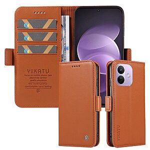 Θήκες Κινητών Xiaomi Mi A1 10 Θήκη Xiaomi Redmi Note 17 Pro 5G - YIKATU YK-003 - Flip Πορτοφόλι από Συνθετικό Δέρμα (PU) με TPU - Καφέ - Stand — εικόνα 2