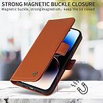 Θήκη Xiaomi Redmi Note 17 Pro 5G - YIKATU YK-003 - Flip Πορτοφόλι από Συνθετικό Δέρμα (PU) με TPU - Καφέ - Stand — εικόνα 5