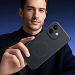 Θήκη Xiaomi Redmi Note 17 Pro 5G - OEM - Πλάτη από Συνθετικό Δέρμα (PU) με TPU - Μαύρο — εικόνα 4