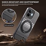 Θήκη Xiaomi Redmi Note 17 Pro 5G - OEM - Πλάτη από Συνθετικό Δέρμα (PU) με TPU - Μαύρο - Stand — εικόνα 4