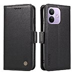 Flip Πορτοφόλι από Συνθετικό Δέρμα (PU) με TPU για Xiaomi Redmi Note 17 Pro 5G (YIKATU) σε Μαύρο — 3 θήκες καρτών & stand για hands-free χρήση.