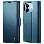 Flip Πορτοφόλι από Συνθετικό Δέρμα (PU) για Xiaomi Redmi Note 17 Pro 5G (CASEME) σε Μπλε — 3 θήκες καρτών, stand & προστασία RFID.