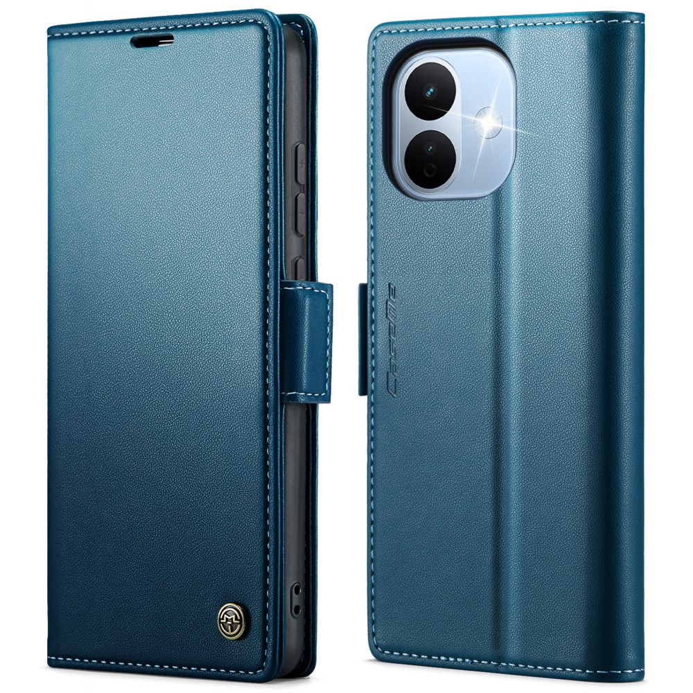 Θήκη Xiaomi Redmi Note 17 Pro 5G - CASEME 023 Series - Flip Πορτοφόλι από Συνθετικό Δέρμα (PU) με TPU - Μπλε - RFID/Stand Flip Πορτοφόλι από Συνθετικό Δέρμα (PU) για Xiaomi Redmi Note 17 Pro 5G (CASEME) σε Μπλε — 3 θήκες καρτών, stand & προστασία RFID.