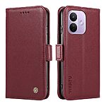 Flip Πορτοφόλι για Xiaomi Redmi Note 17 Pro 5G (YIKATU) σε Βαθύ κόκκινο — 3 θήκες καρτών, θήκη χαρτονομισμάτων & stand για hands-free χρήση.
