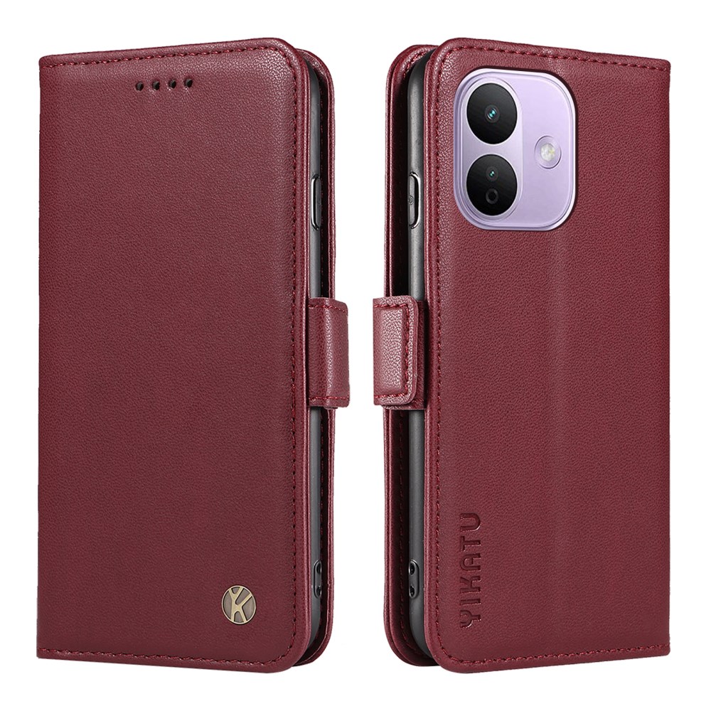 Θήκη Xiaomi Redmi Note 17 Pro 5G - YIKATU YK-003 - Flip Πορτοφόλι από Συνθετικό Δέρμα (PU) με TPU - Βαθύ κόκκινο - Stand Flip Πορτοφόλι για Xiaomi Redmi Note 17 Pro 5G (YIKATU) σε Βαθύ κόκκινο — 3 θήκες καρτών, θήκη χαρτονομισμάτων & stand για hands-free χρήση.