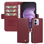 Θήκη Xiaomi Redmi Note 17 Pro 5G - YIKATU YK-003 - Flip Πορτοφόλι από Συνθετικό Δέρμα (PU) με TPU - Βαθύ κόκκινο - Stand — εικόνα 2
