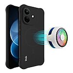 Πλάτη TPU για Xiaomi Redmi Note 17 Pro 5G (IMAK) σε Μαύρο — αερόσακοι στις γωνίες & μαγνητικός δακτύλιος για προστασία από πτώσεις.