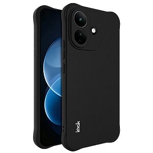 Πλάτη TPU για Xiaomi Redmi Note 17 Pro 5G (IMAK) σε Μαύρο ματ — airbag γωνίες για απορρόφηση κραδασμών & προστασία κάμερας.