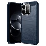 Πλάτη TPU για Xiaomi Redmi Note 17 Pro 5G (OEM) σε Μπλε — υφή carbon fiber, ανθεκτική στα δαχτυλικά αποτυπώματα & ανασηκωμένα χείλη για προστασία.